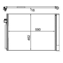 Mahle AC 405 000S Kondensator Klimaanlage für BMW E70 F15 F85 E71 E72 F16 F86