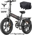 NEW ENGWE EP-2 PRO 20 Zoll E-Bike Elektrofahrrad 250W E-Mountainbike Fat Bike