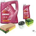 MANN Inspektionspaket 6 L MANNOL Energy 5W-30 für Volvo V40 Kombi 1.8 2.0 S40 I