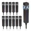 Solarlampe Set LED Gartenleuchte Solar Gartenlampe Außenlampe Gartenbeleuchtung