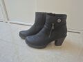 Rieker Schuhe Stiefeletten Gr. 41 Schwarz Warm/gefüttert Damen Wie Neu