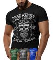 T-Shirt Biker werden nicht grau - Das ist Chrom Bike Shirt bedruckt Rocker #C7