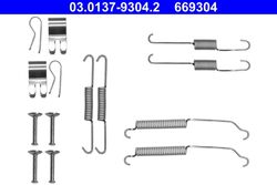 ATE Zubehörsatz Bremsbacken 03.0137-9304.2 für FORD FIESTA 6 CB1 CCN Van KA 3 UK