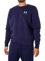 Under Armour Essential Fleece Crew Sweatshirt Herren dunkelblau/weiB, M