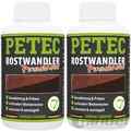 2x 250ml PETEC ROSTUMWANDLER PINSELDOSE ROSTSCHUTZ ENTFERNER WANDLER PRIMER