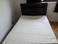 RELITA LENA Boxspringbett 140x200 cm mit Matratze und Topper, LED/USB, Anthrazit