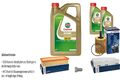 BOSCH Inspektionspaket 7 L Castrol EDGE FST 5W-30 LL für VW Touran