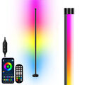 LED Stehleuchte RGB 10W Dimmbar Farbig Stehlampe Lichtsäule Standleuchte Dimmbar