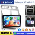 Für Peugeot 307 2002-2013 9" Autoradio 1+32G Carplay Android 13 GPS Navi BT WiFi