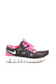 NIKE Schnürsneaker Damen Gr. DE 36,5 schwarz-pink-hellgrau Casual-Look