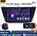 Carplay 8Kern 128G Für VW Tiguan 2016-2020 10"Android 13 Autoradio GPS NAVI +KAM