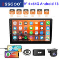 DAB+ Kamera 9'' 2DIN Carplay Autoradio Android 13 4+64G GPS NAVI BT WIFI RDS USB