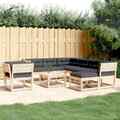 Rantry 8-TLG. Garten--Set mit Kissen Gartensofa Gartenmöbel Set Loungemöbel Z7Z5