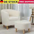 Ohrensessel Sessel mit Hocker Loungesessel Clubsessel Cocktail Relaxsessel