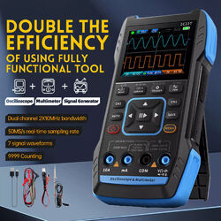 Zweikanal Handheld Digital Oscilloscope Multimeter 3in1 Signal Generator 1-2MHz