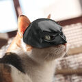 Batman-Maske für Katzen, Schwarz 3D gedrucktes Halloween Kostüm für Ihre Katze