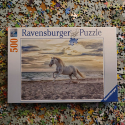 Puzzle, Pferd am Strand - 500 Teile, Ravensburger (16586)