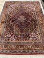 Indo Bidjar Teppich Orient Perser Rug Bunt Schurwolle Herati Mahi Alt Vintage XL