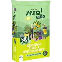 Euflor Zero! Bio mediterrane Zitrus- & Kübelpflanzenerde torffrei vegan 40L