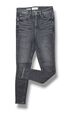 Damen MANGO Denim graue Jeans Soho Gr. S 36 Stretchjeans Röhrenjeans Highwaist 