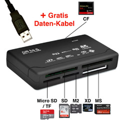 ✅ALL IN ONE Kartenleser Speicherkarten USB Kartenlesegerät für CF/SD/xD/MS/SDHC✅