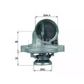 ORIGINAL® Mahle Thermostat, Kühlmittel für Mercedes-Benz Vito Kasten V-Class