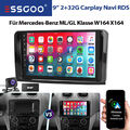 2+32G Android 13 DAB+KAM Für Mercedes Benz ML/GL W164 X164 Autoradio GPS Carplay