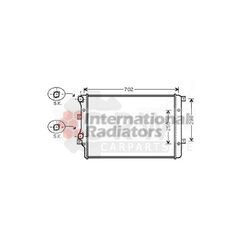 VAN WEZEL Kühler Motorkühlung für VW Golf VI 1.4 TSI 1.2 Audi A3 Sportback