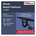 abnehmbar AHK Westfalia +ES 13 uni. für Skoda Rapid Fließheck NH3 BJ 07.12-06.15