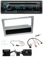 Kenwood Lenkrad Bluetooth DAB USB CD Autoradio für Opel Corsa C Tigra Meriva sil