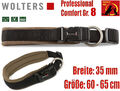 Wolters Halsband Professional Comfort 8 Hundehalsband gepolstert schwarz-braun