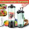 Entsafter Standmixer Smoothie Maker Mixer 600ml Blender Küche Milchshaker Akku