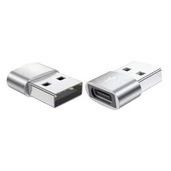 2x USB A auf USB C Adapter Ladeadapter Datenübertragung Buchse Konverter OTG A65