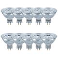 10 x Osram LED MR16 Glas Reflektor 3,8W = 35W GU5,3 12V neutralweiß 4000K Ra>90 