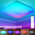 RGB LED Deckenleuchte Deckenlampe Dimmbar mit Fernbedienung Wohnzimmer Lampe DHL