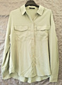 Damen zero Hemdbluse Gr. 36 Neu Damenhemd Bluse Salbeigrün UVP 59,99
