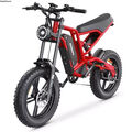 1200W Elektrofahrrad 48V 15.6Ah Fat Tire Mountainbike 20 Zoll Offroad E-Bike für