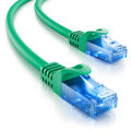 deleyCON 10m CAT6 Patchkabel Netzwerkkabel RJ45 Ethernet LAN DSL CAT Kabel grün