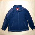 Wellensteyn Jet Jacke Fleece Herren Gr.L Blau Reißverschluss Winddicht Warm