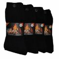 6-12 Paar Thermo Socken Herren Damen Wintersocken Baumwolle Schwarz Größe 39-50