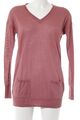 MANGO BASICS V-Ausschnitt-Pullover Damen Gr. DE 36 magenta Casual-Look