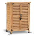 MCombo Gartenschrank Gerätehaus Geräteschuppen Garten Schuppen Schrank Holz 0690