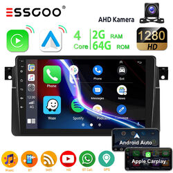 64GB Android 13 Autoradio GPS Navi Carplay +Kam Für 3er BMW E46 M3 Rover 75 MGZT