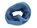 DAMEN Winterschal Loop Strick Schlauchschal warm Winter blau Fleece gefüttert