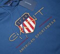 Gant Archive Shield Lake Blue Kapuzen Pullover / Hoodie Gr.L