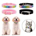 Katzen welpe Einstellbar Strass Wildleder Haustier halsband Hunde halskette