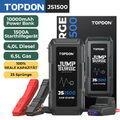 TOPDON 1500A 10000mAh Auto Booster Starthilfe Powerbank diesel Jump Starter PKW