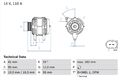 BOSCH Lichtmaschine Generator Lima 0 986 082 320 +67.88€ Pfand für FIAT DUCATO 4