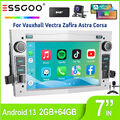 DAB+ Android 13 64G Autoradio NAVI Carplay Kam Für Opel Astra H Corsa C D Zafira