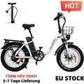 CT20 20 Zoll Elektrofahrrad 750W Faltbares E-Bike 20AH Fat E-Bike  City E-Bike